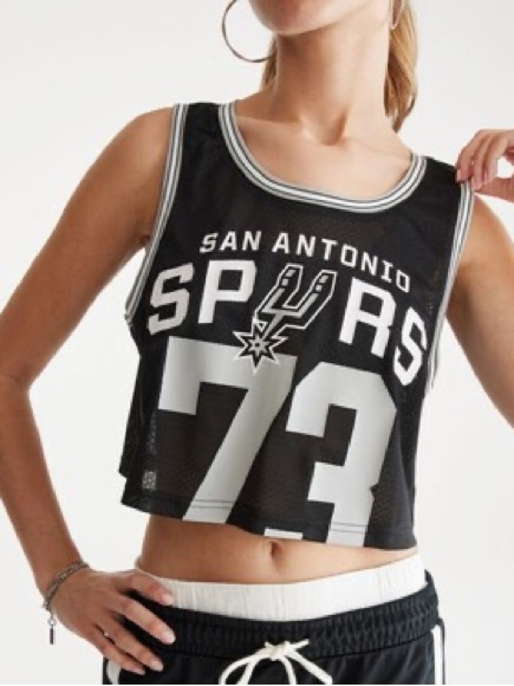 San Antonio Spurs Cropped Game Day Tank Medium SOLD OUT